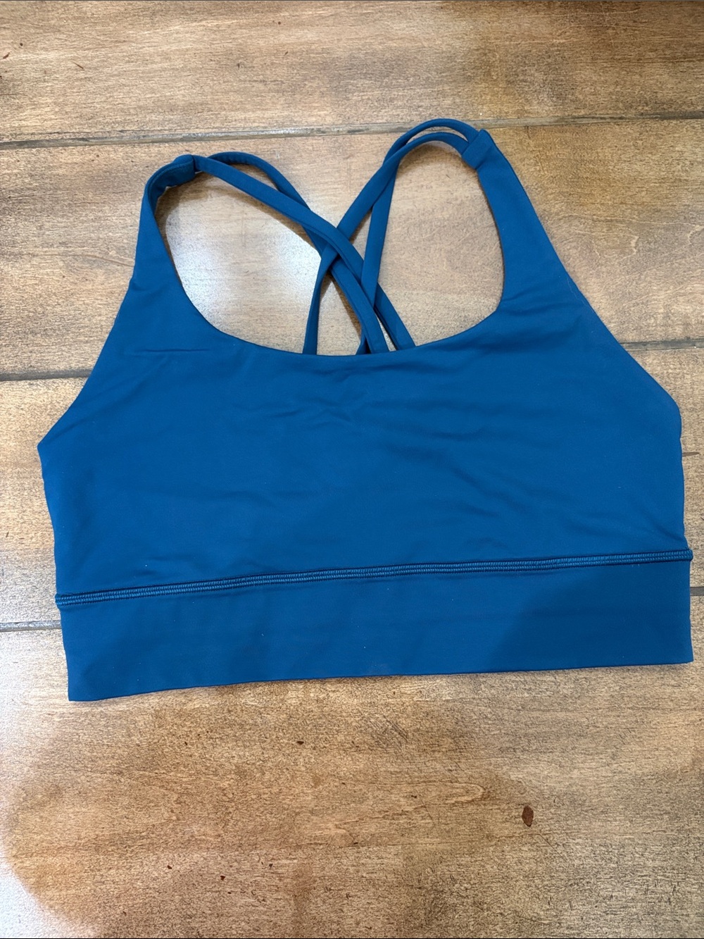 Lululemon energy bra longline deep blue size 10